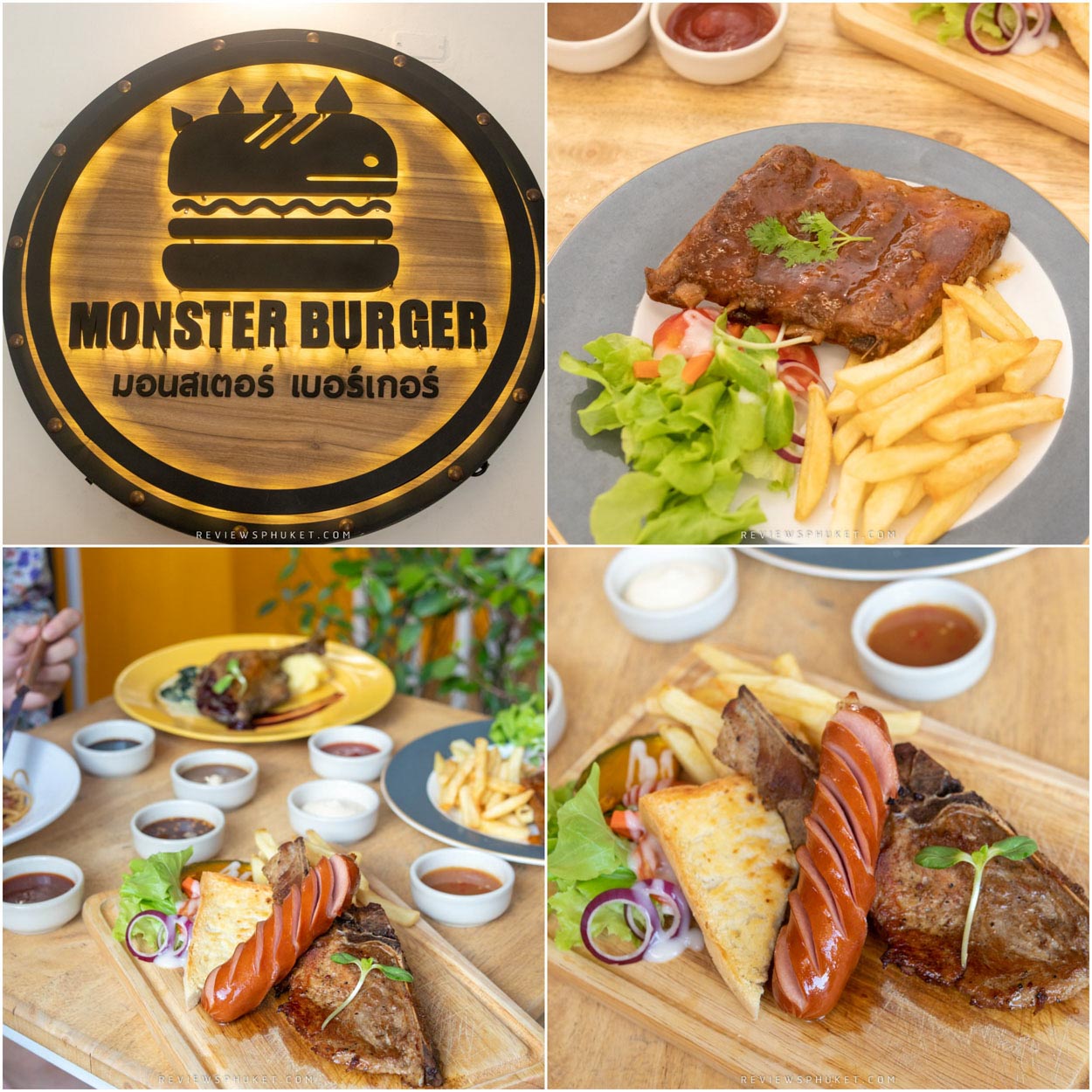 Monster Steak เสต็กร้านเด็ดเปิดใหม่แห่งภูเก็ต ที่ยก Monster Burger ร้านดัง ในตำนานจากเกาะพีพี มาให้ลูกค้าเกาะภูเก็ตได้ลิ้มรสกันครับ